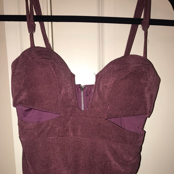 Purple bodycon cocktail dress - Picture 3 of 6